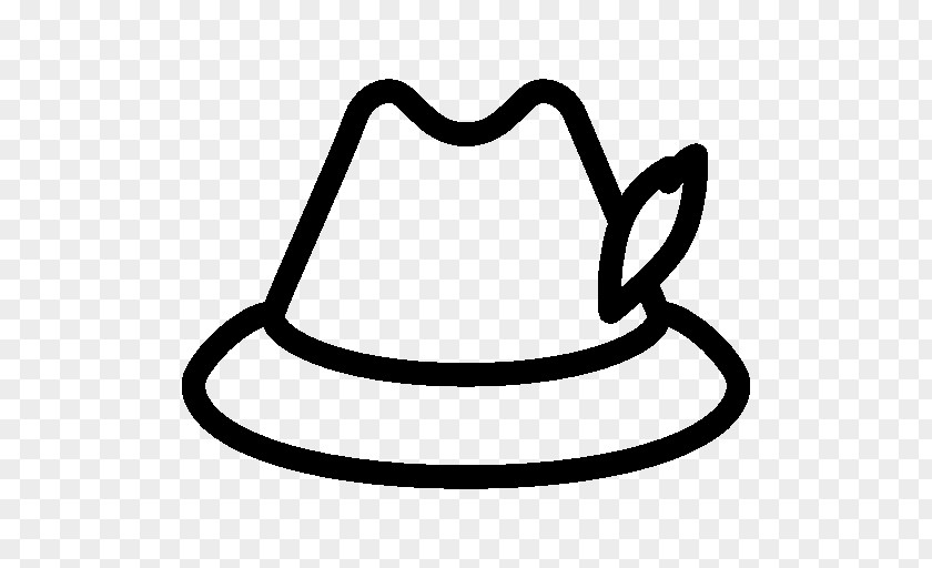 Black And White Hat Tyrolean Germany Clip Art PNG