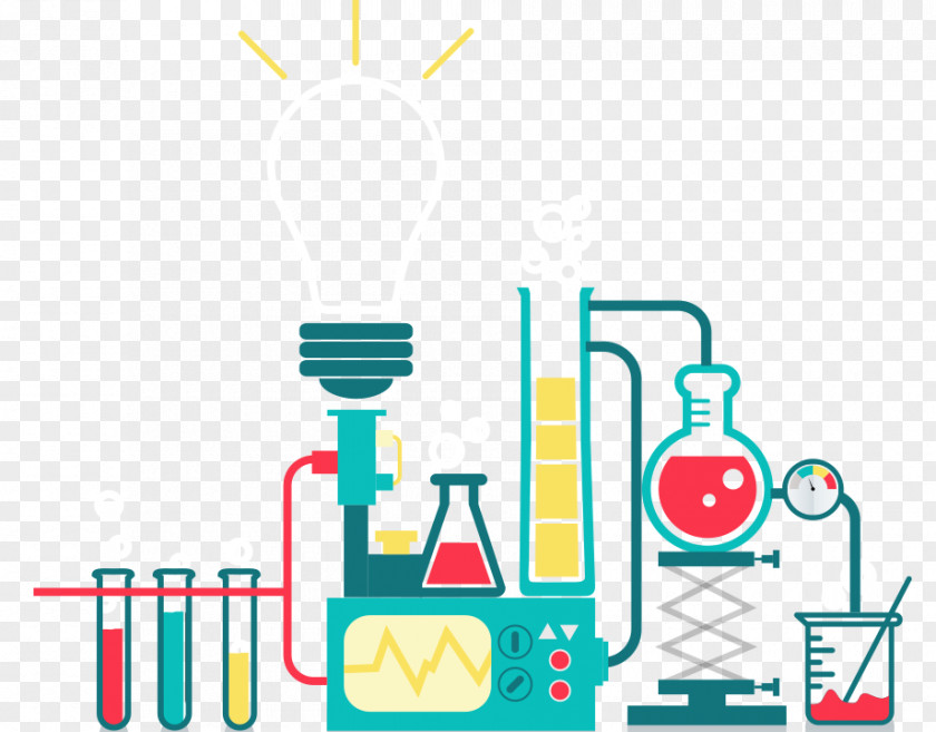 Cartoon Chemistry Laboratory Science PNG