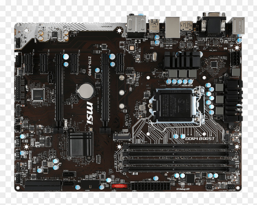 Intel LGA 1151 Motherboard ATX MSI Z170-A Pro PNG