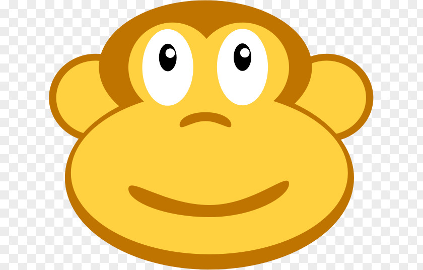 Monkey Clipart Emoticon Smiley Snout Clip Art PNG