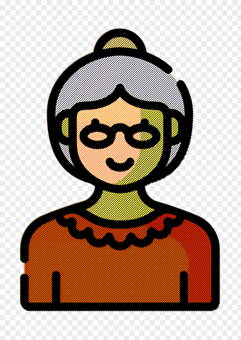 Woman Icon Grandmother Family Life PNG