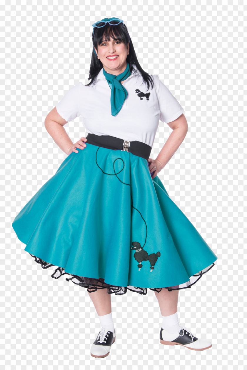 50's Poodle Skirt 1950s Costume PNG