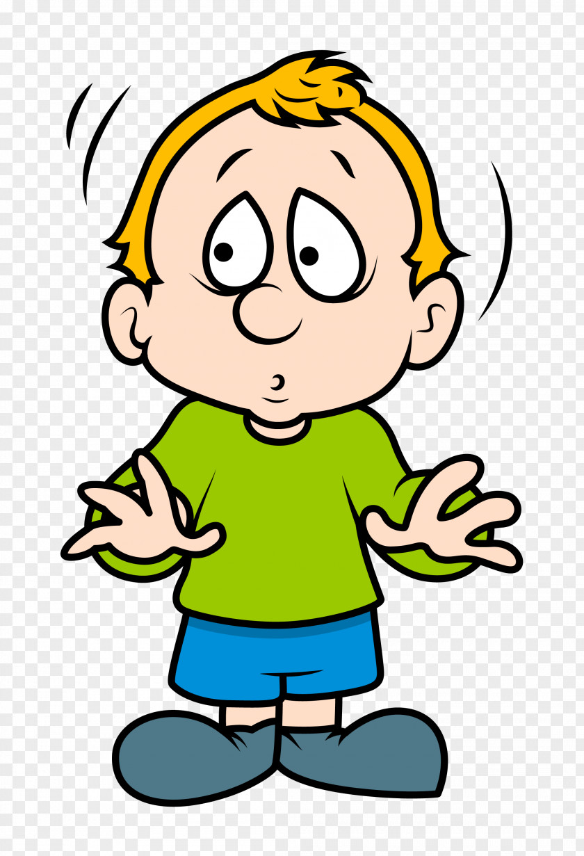 Cute Cartoon Boy Afraid Royalty-free Clip Art PNG