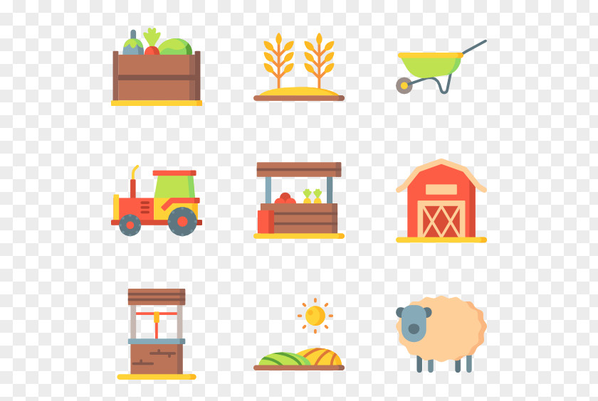 Farming Vector Cartoon Clip Art PNG