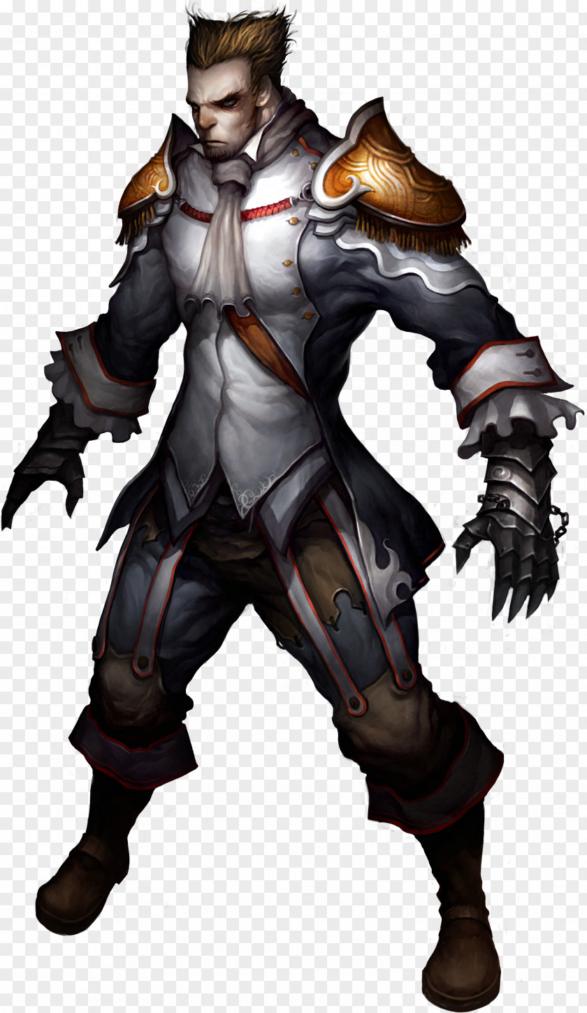 Male Atlantica Online Vindictus Character Concept Art PNG