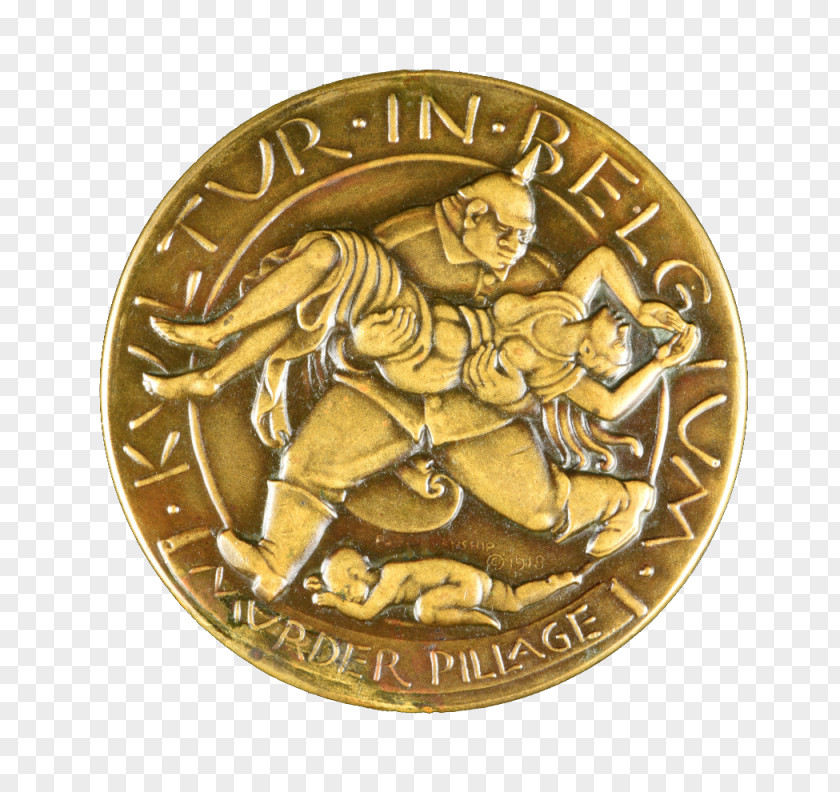 Medal Gold World War I Exhibit Coin PNG