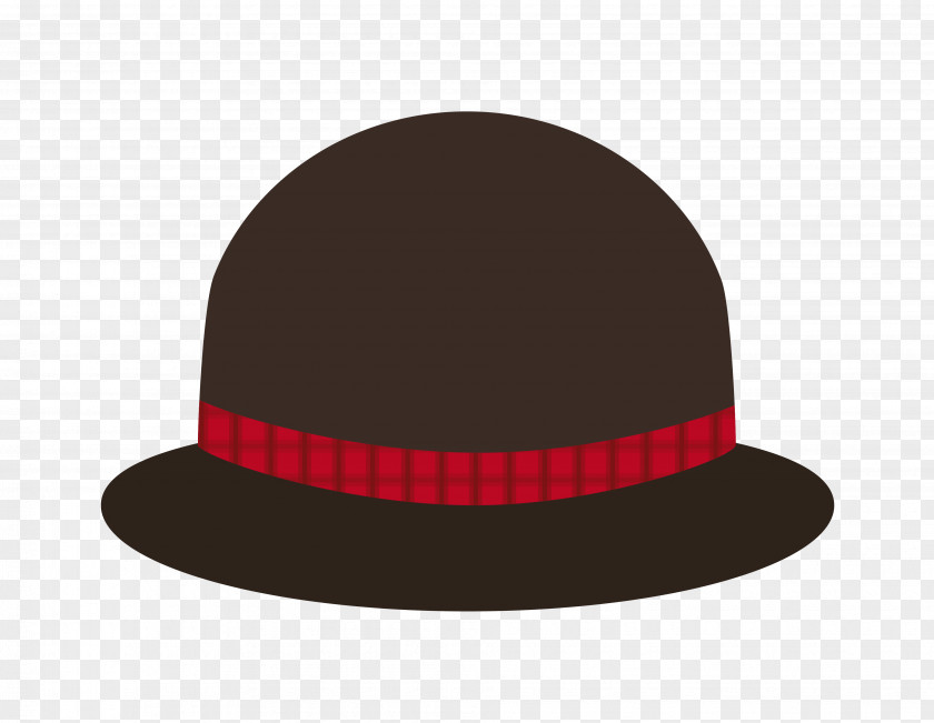 Vector Black Red Ladies Hat Cap PNG