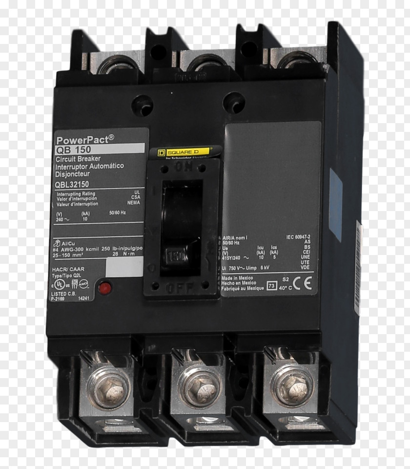 Circuit Breaker Square D Electronics Electrical Network Ampere PNG
