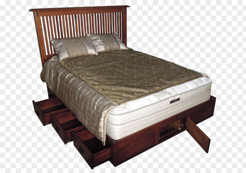Exquisite Simplicity Bed Frame Furniture Mattress Wood PNG
