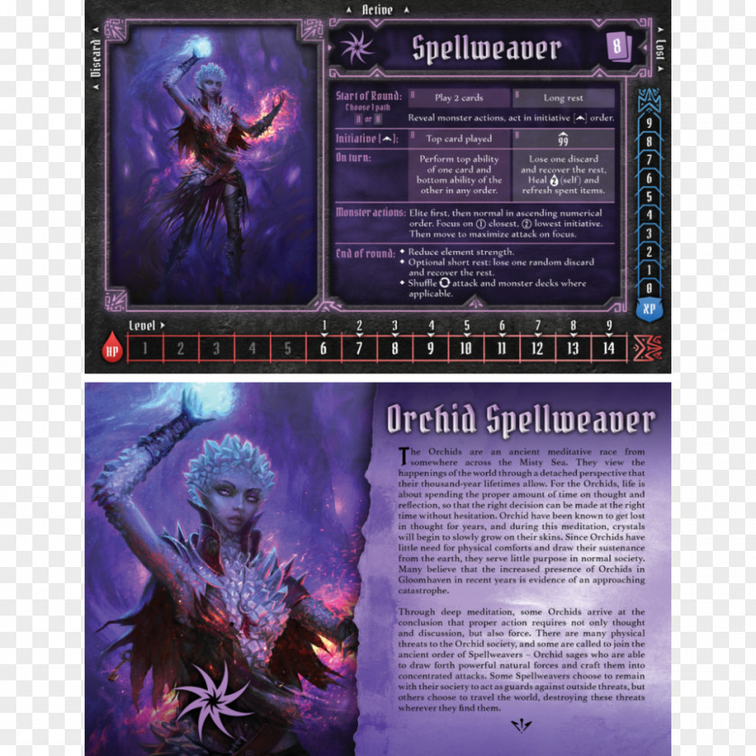 Spellweaver Gloomhaven Runebound Card Game Board Playing PNG