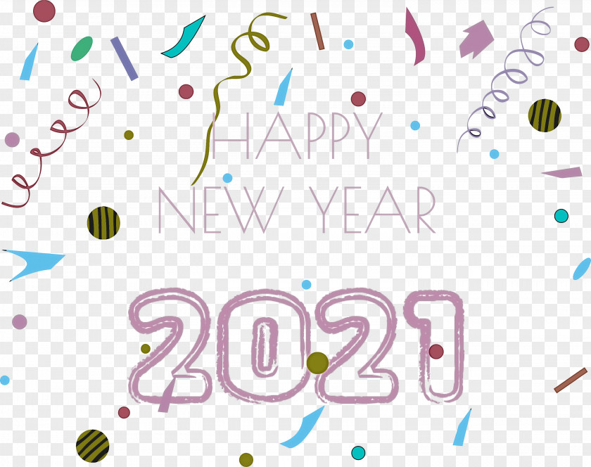 2021 Happy New Year PNG