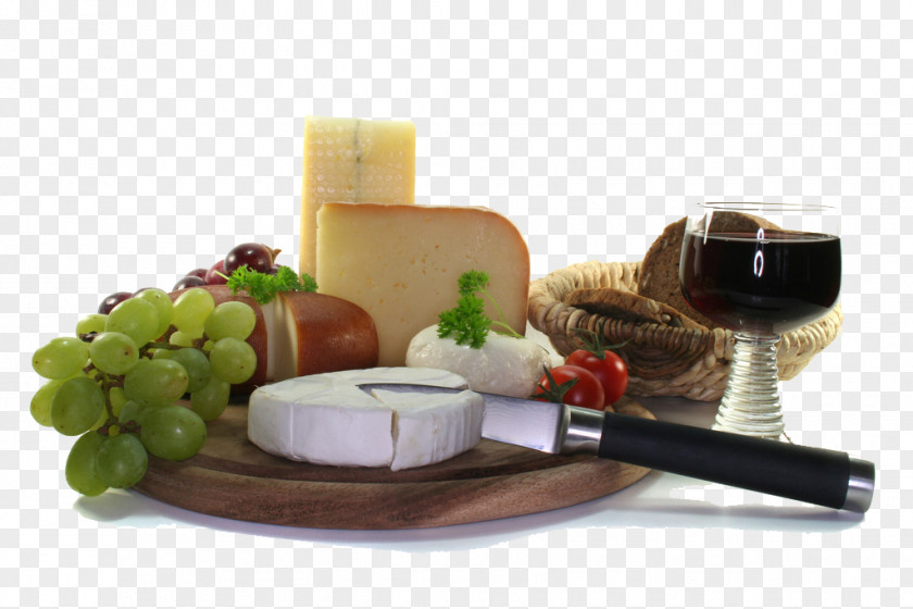 Bread And Wine Grapes Glass Cheese Grape Food PNG