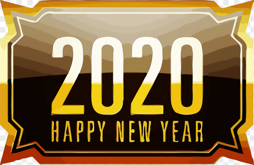 Happy New Year 2020 PNG