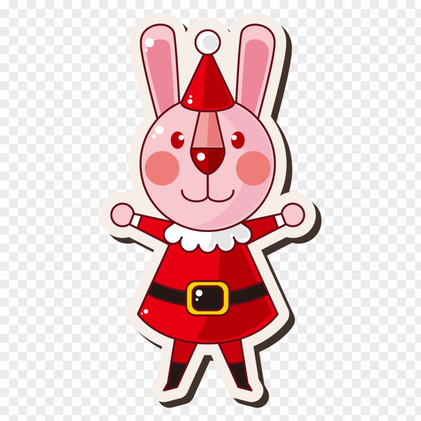 Rabbit Soldiers Santa Claus Christmas Cartoon Gift PNG