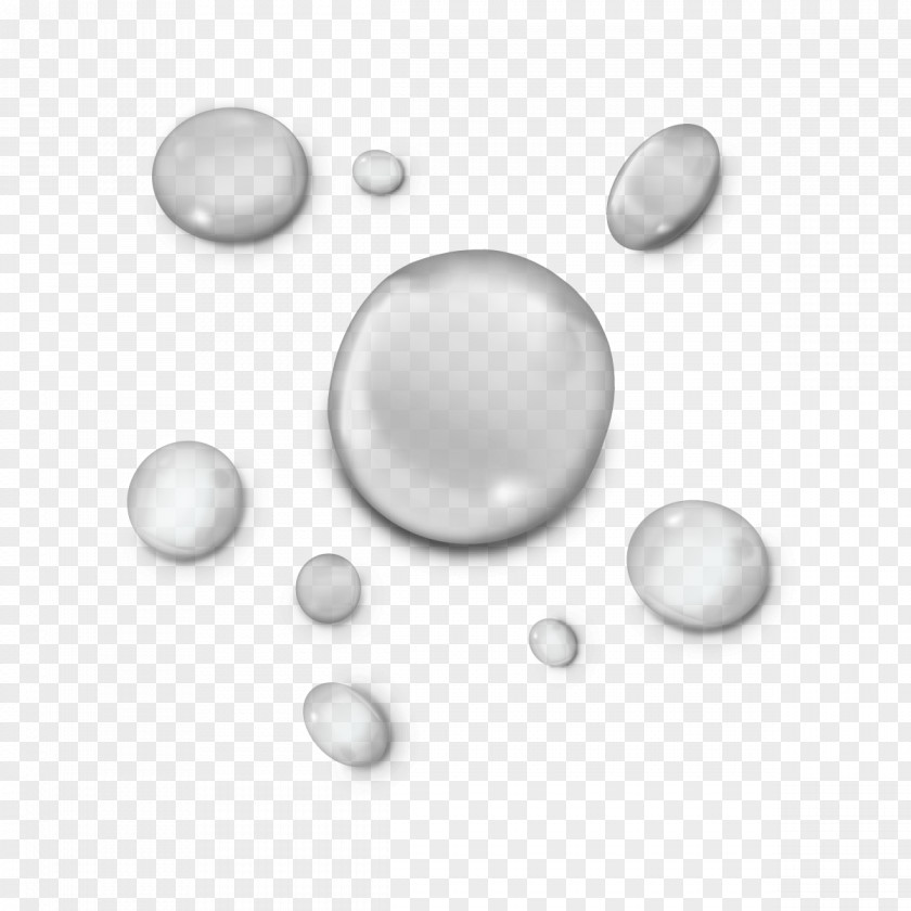 Vector Realistic Water Droplets Drop Transparency And Translucency PNG