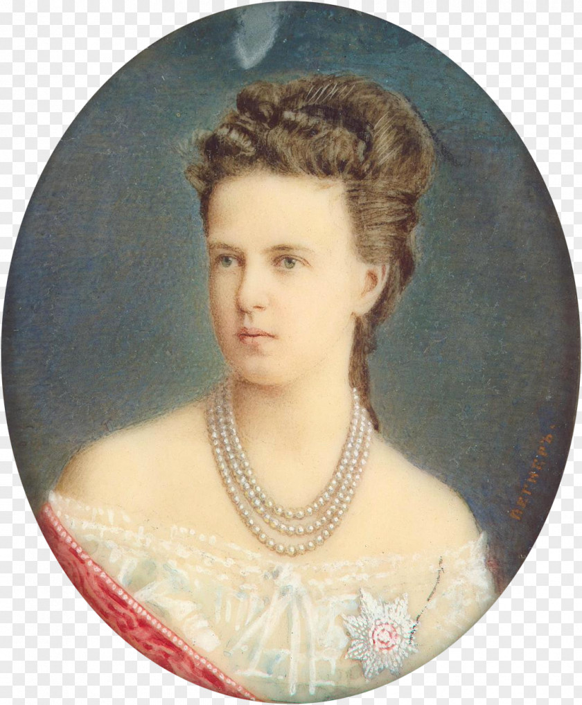 Watercolor Number Grand Duchess Maria Alexandrovna Of Russia Saxe-Coburg And Gotha Edinburgh PNG