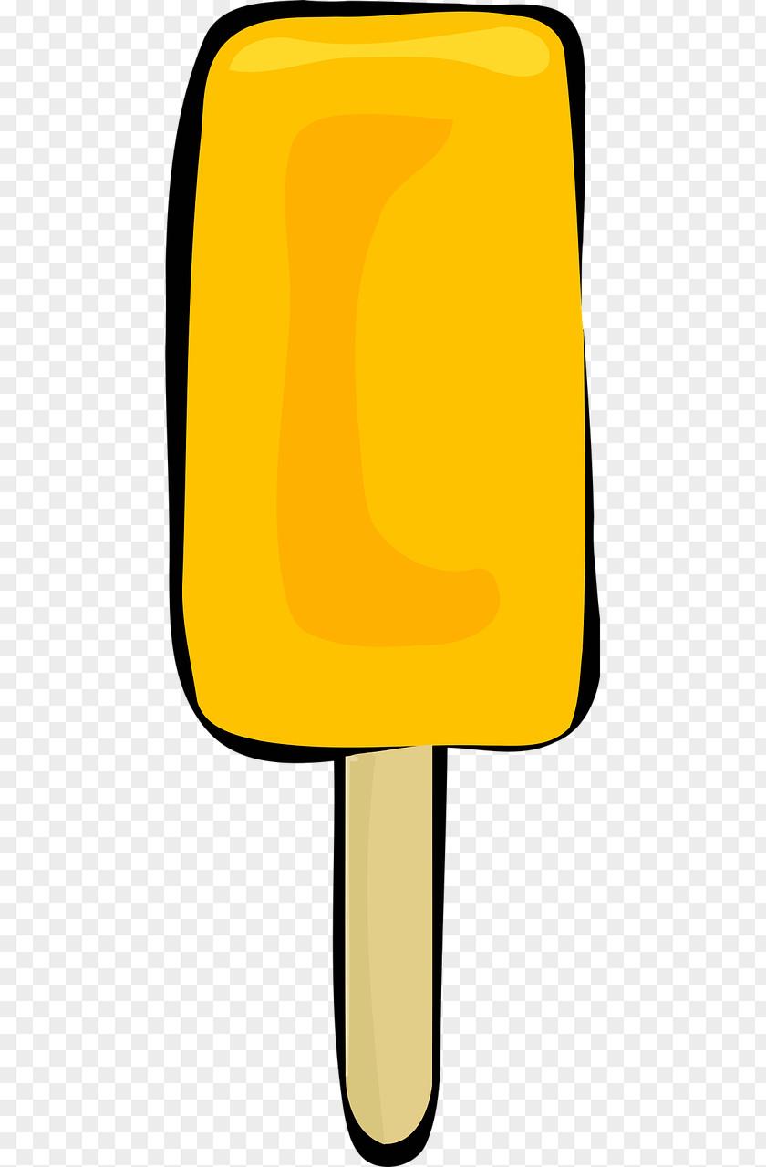 Yellow Popsicles Ice Cream Lollipop Pop PNG