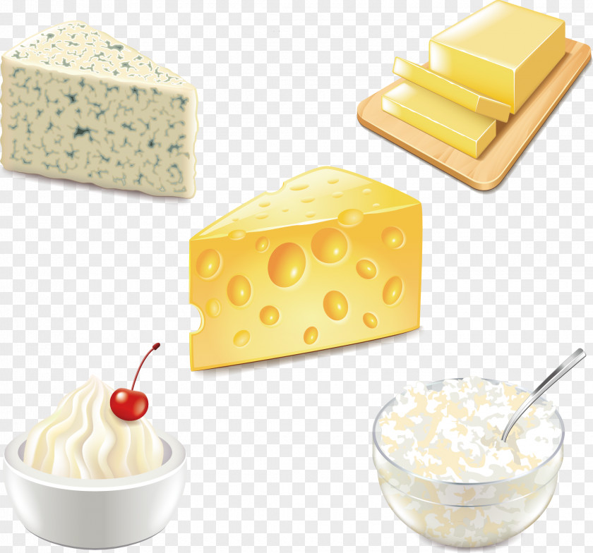 Cake And Cheese Material Cheesecake Flour Cream PNG