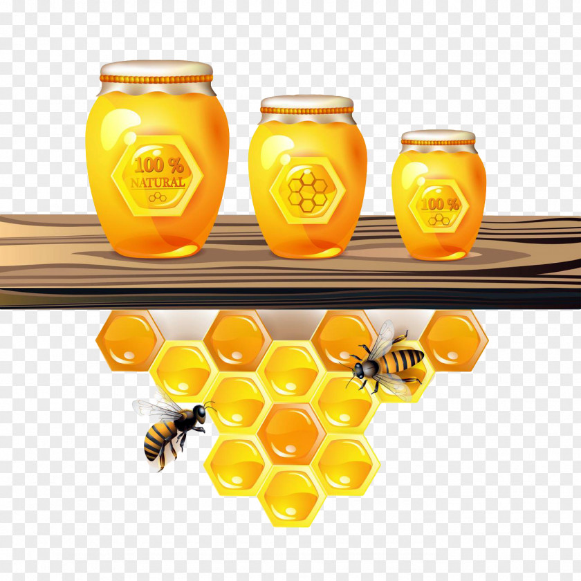 Jars Drawing Honey Photography PNG