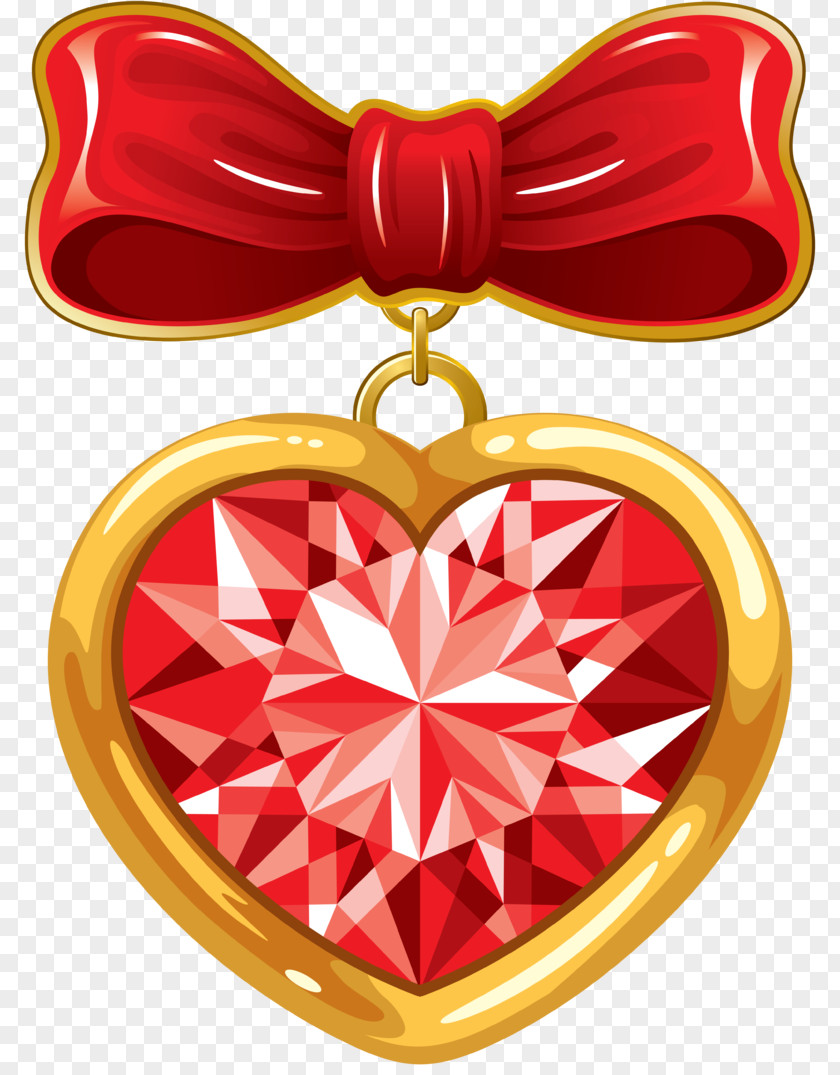 Medal Valentine's Day Heart Drawing Clip Art PNG