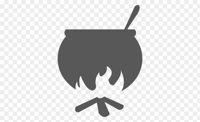 Pot Vector Drawing Logo Symbol Halloween PNG