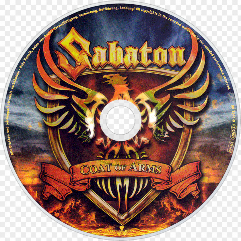 Sabaton Logo Coat Of Arms Compact Disc GeenStijl Font PNG