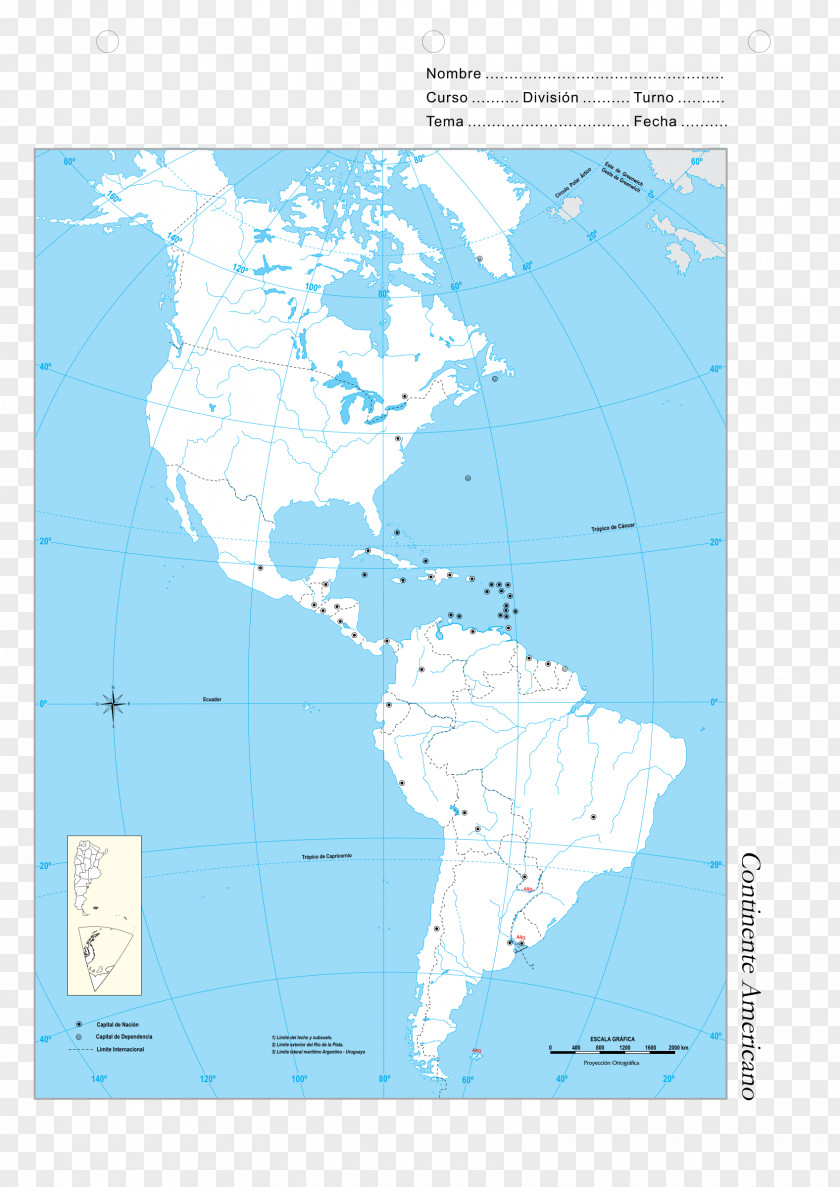 United States South America Map PNG