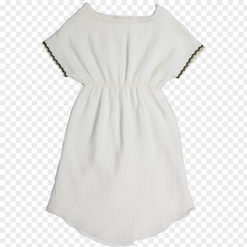 White Gauze Cocktail Dress T-shirt Sleeve Skirt PNG