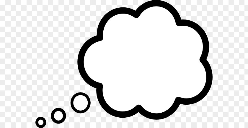 Cartoon Clouds Speech Balloon Clip Art PNG