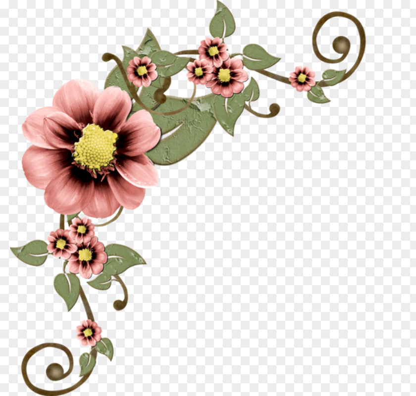 Decoupage Flower Clip Art PNG