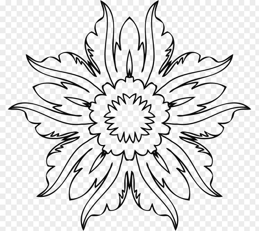 Flower Drawing Line Art Clip PNG
