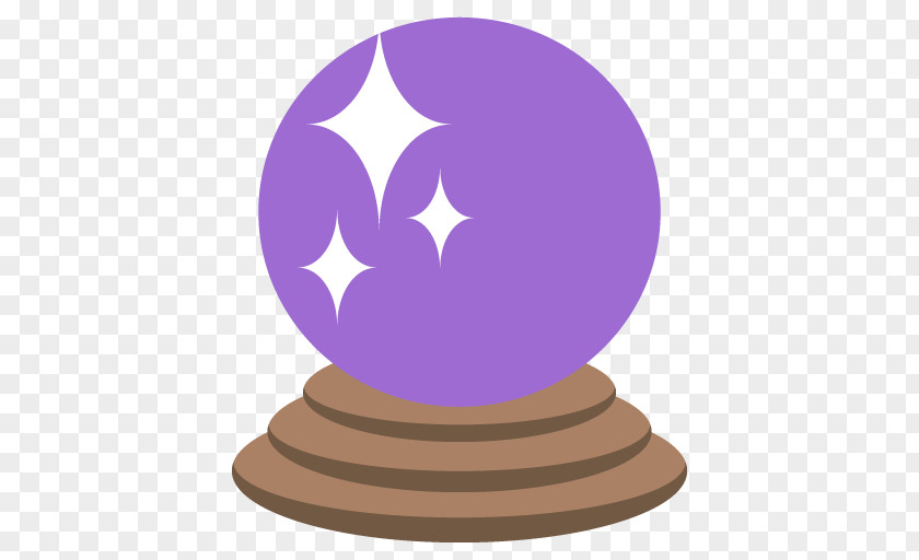Purple Crystal Ball Emoji Sphere Clip Art PNG