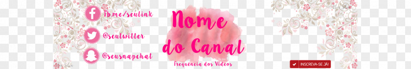 Banner Para Youtube Hair Coloring Lip Pink M Line Font PNG