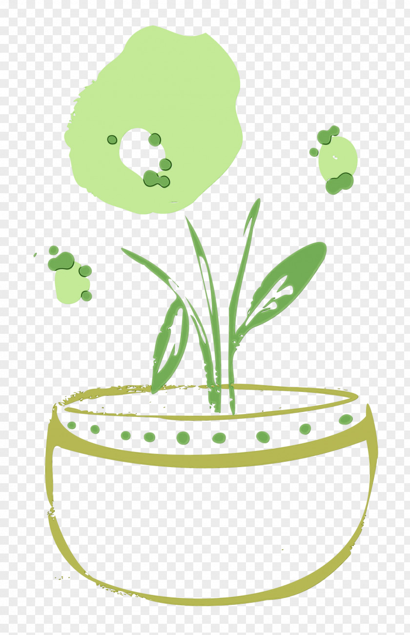 Black And White Line Art Cartoon Flower Plant PNG