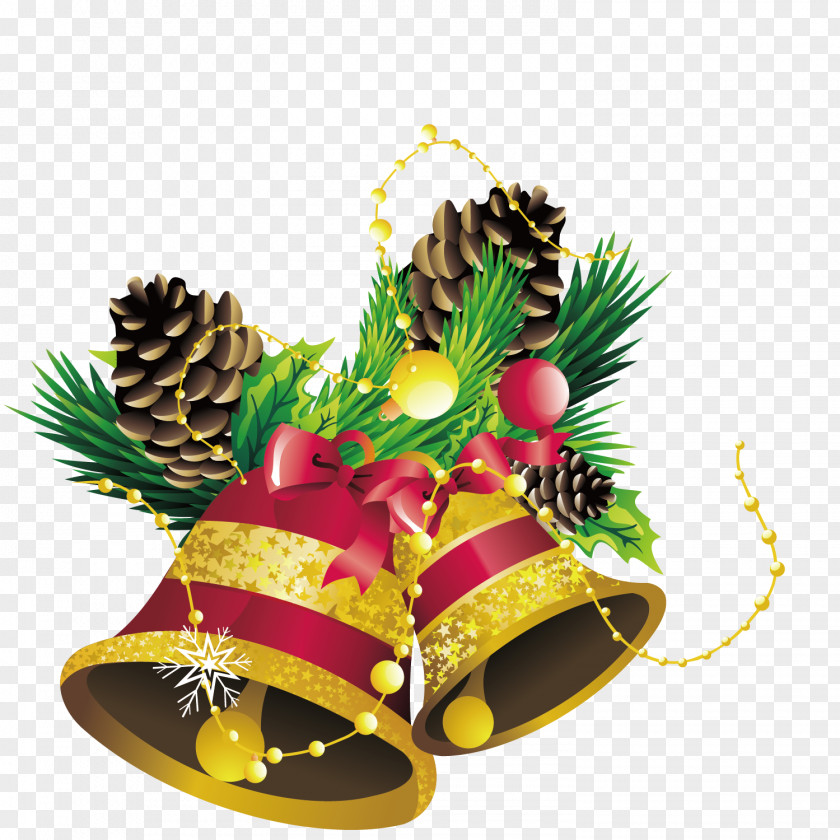 Golden Ringtone Christmas Bell PNG