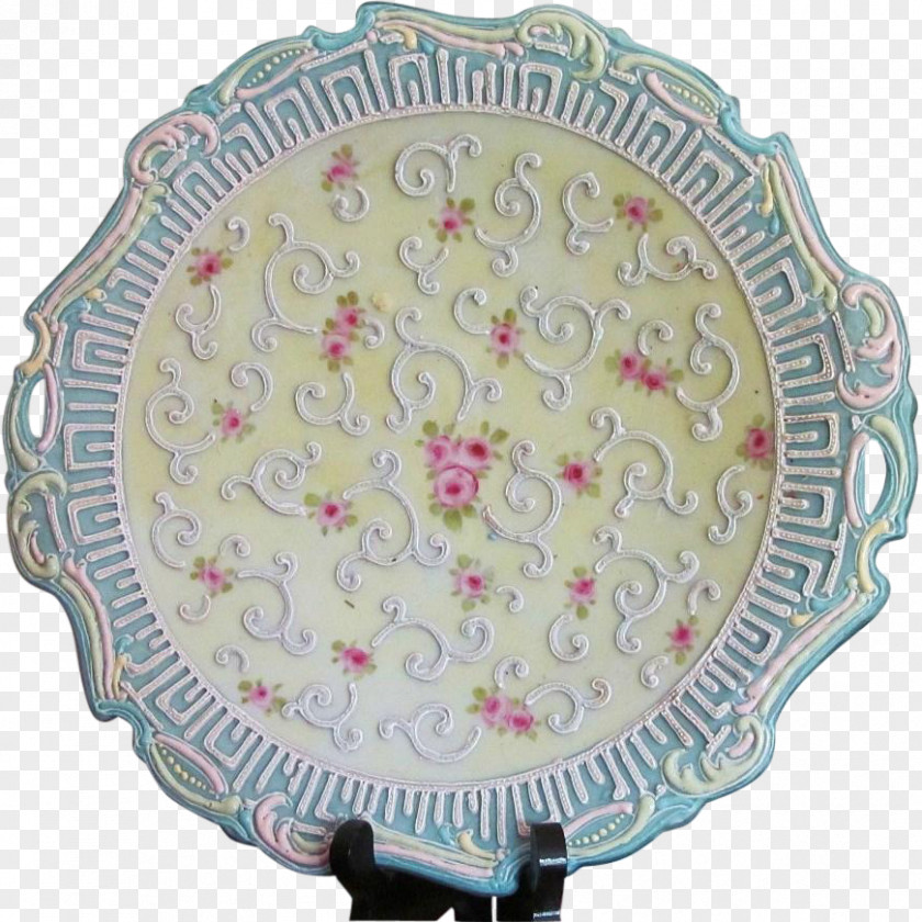 Hand Painted Japan Porcelain Plate Tableware Pottery PNG