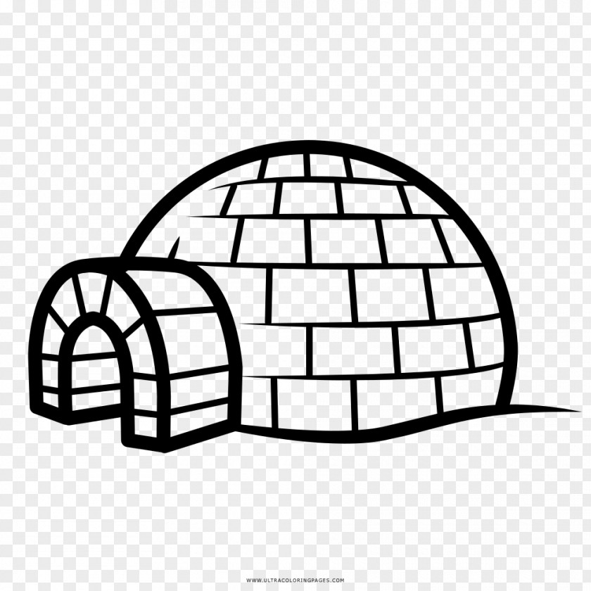 Igloo Drawing Coloring Book Painting PNG