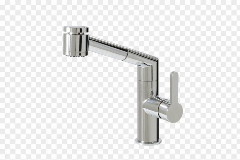 Pull Out Tap Brushed Metal Kitchen Bathroom Bathtub PNG