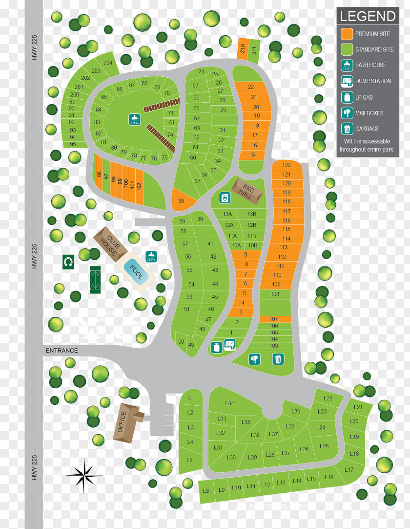 Reddick Ocala North RV Park Caravan Location PNG