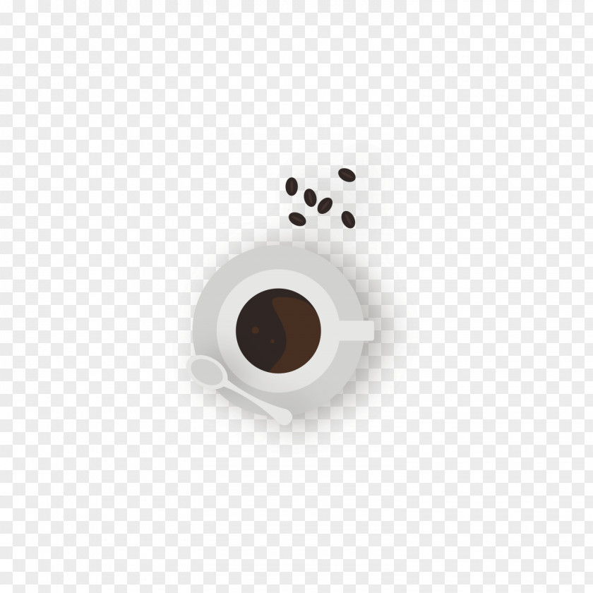 A Cup Of Coffee And Beans Cafe Circle Pattern PNG