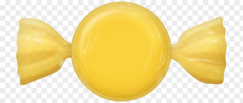 Cute Candy Floating Lemon Yellow PNG