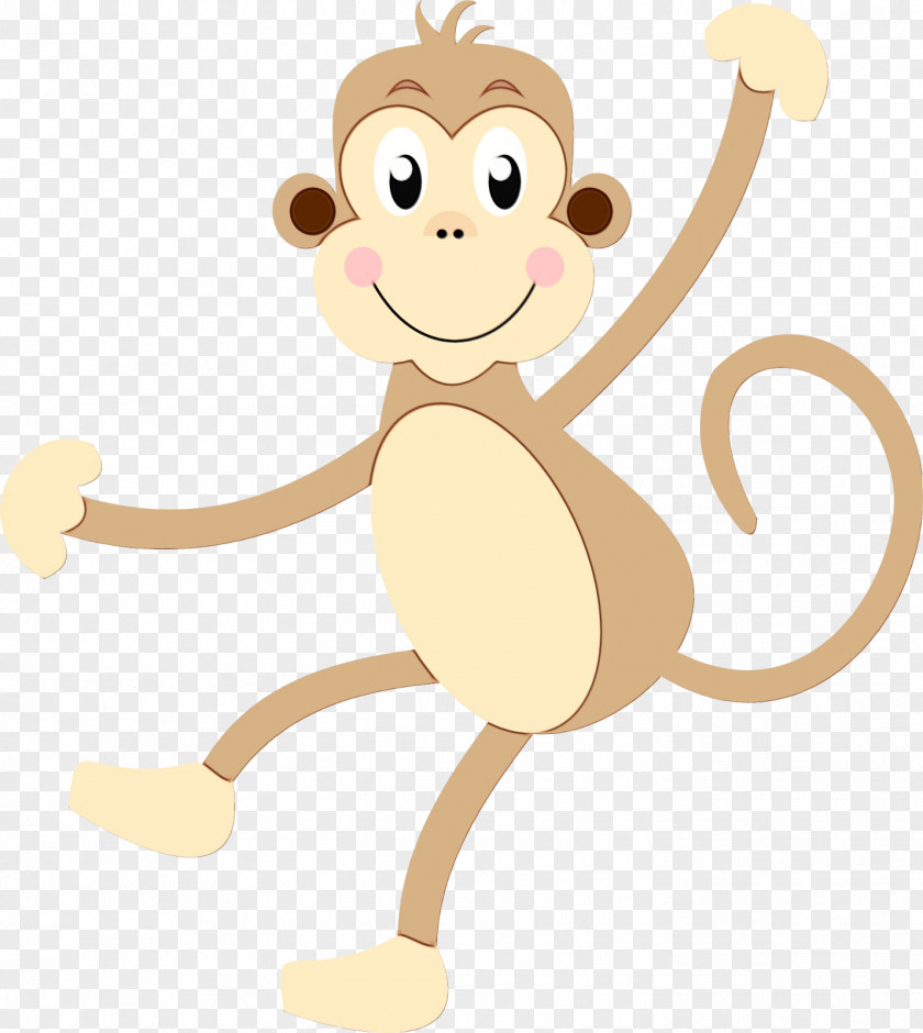 Old World Monkey Animal Figure Birthday Boy PNG