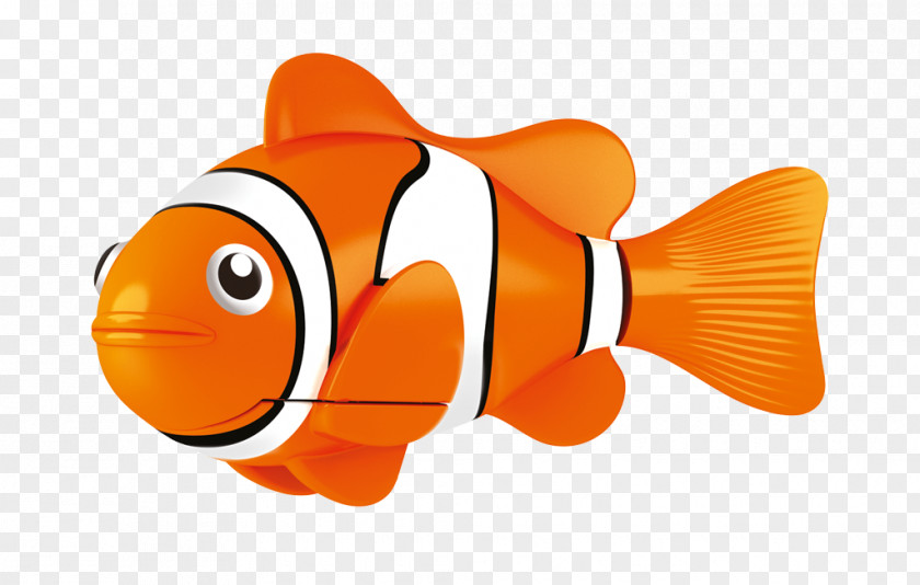Robot Orange Clownfish Fish PNG