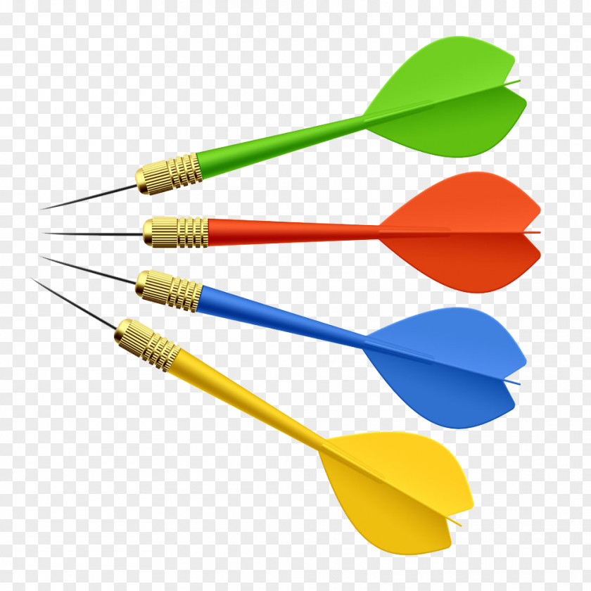 Various Colors Of Darts Pictures Stock Illustration Clip Art PNG