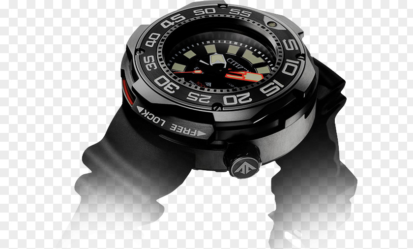 Watch Surface Eco-Drive Diving Citizen Holdings Scuba PNG