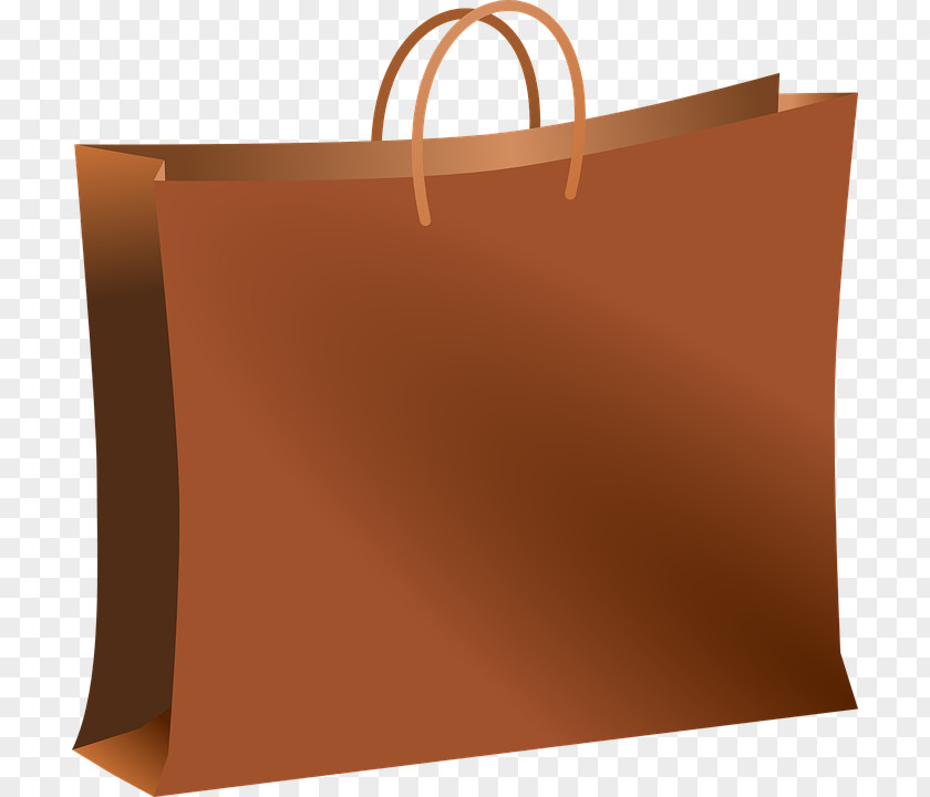 Brown Fashion Shopping Bag Paper Clip Art PNG