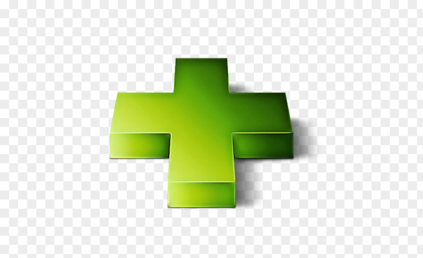 Green Cross Symbol Logo PNG