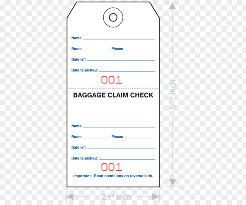 Marketing Baggage Reclaim Services Bag Tag PNG