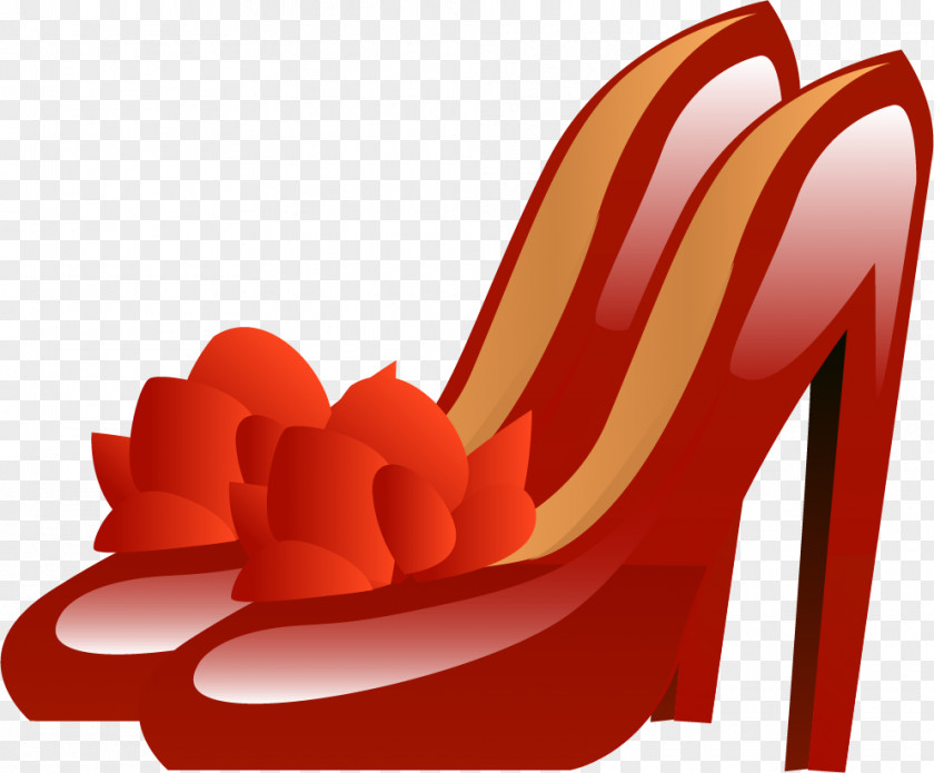 Red High Heels Shoe High-heeled Footwear Sneakers Clip Art PNG