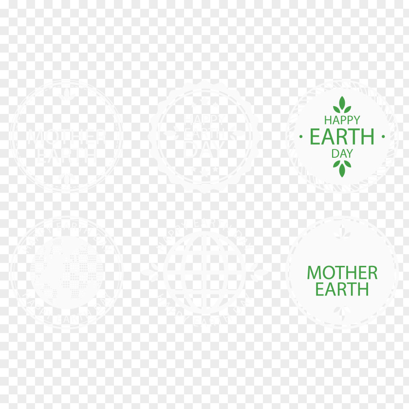 Vector Earth Day Stickers Logo Brand Font PNG